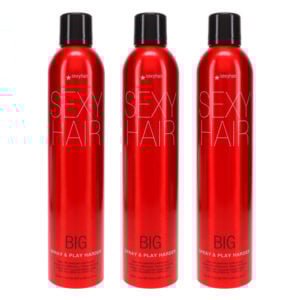 Sexy Hair Big Sexy Hair Spray and Play Harder Firm Volumizing Hairspray 10 oz 3 Pack