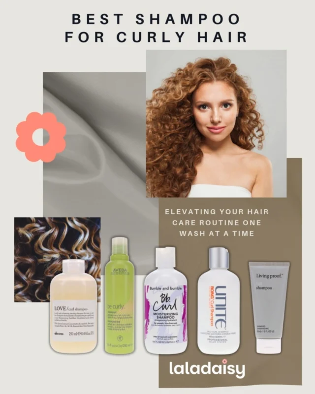 🌸 Curly hair deserves a little extra love! 💧✨ Upgrade your routine and bring out the best in your curls with shampoos designed to hydrate, define, and shine—one wash at a time. 💕Discover our top picks here 👉 https://bit.ly/4ncdRBo  Unite @Living Proof @Davines @Bumble and Bumble @Aveda #LaLaDaisy #CurlyHairCare #LuxuryBrands #Haircare #LaLaDaisyBeauty #Indulgence